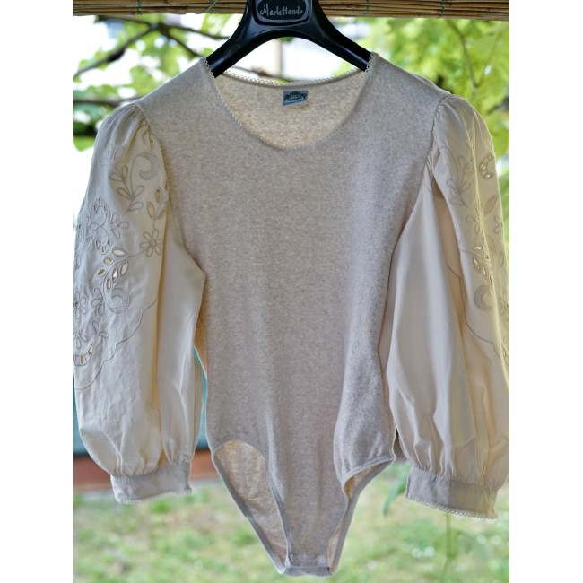 CAMICIA BODY STILE TIROLESE  tg 44/46 it...