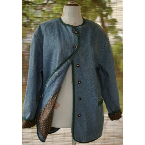 GIACCA Jeans STILE TIROLESE tg.50/52 it. Vintage...