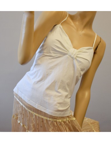 TOP CANNOTIERINA BIANCO COTONE TG. XL  Marks &...
