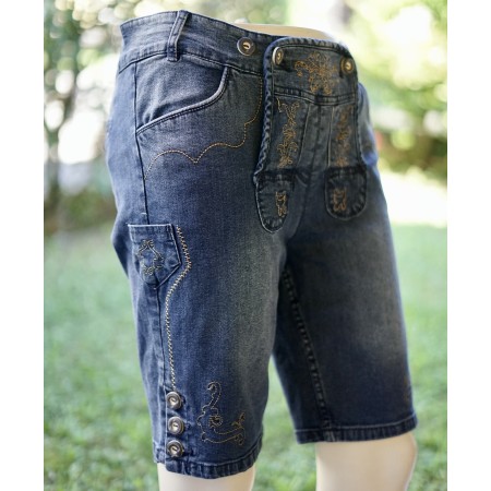 PANTALONCINI Tg.48/50 it. UOMO STILE TIROLESE JEANS