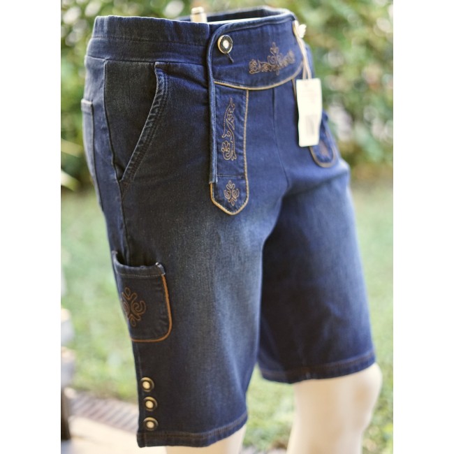 PANTALONCINI tg. 48/50 it. JEANS TIROLESE DONNA...