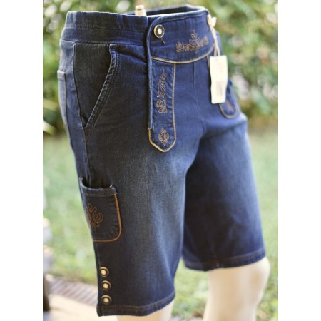 PANTALONCINI tg. 48/50 it. JEANS TIROLESE DONNA Waldschutz Nuovi