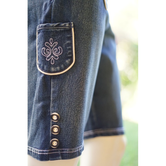 PANTALONCINI tg. 50 it. JEANS TIROLESE DONNA...