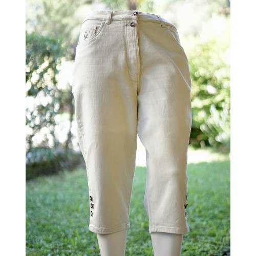 PANTALONI tg. 50 it.  JEANS TIROLESE DONNA ZUAVA Trachten...