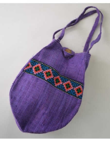 BORSETTA IN LINO VIOLA