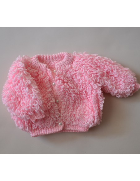 MAGLIONCINO  NEONATA REALIZZATO A MANO 0/1 mesi
