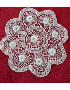  CENTRO REALIZZATO A MANO AD UNCINETTO diam.43