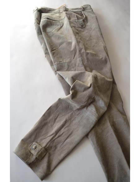 PANTALONI TG.44/46 italiana PELLE DONNA STILE TIROLESE