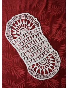  CENTRO  57x25 cm REALIZZATO A MANO AD UNCINETTO 