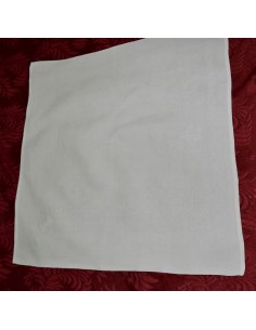 ANTICA  TOVAGLIETTA RICAMATA A MANO MONOGRAMMA 68x68 cm