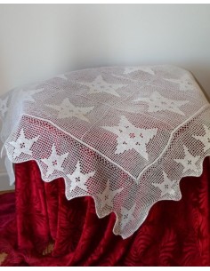 TOVAGLIETTA REALIZZATA A MANO AD UNCINETTO 80x80 cm