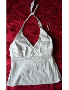 TOP IN COTONE CON PIZZI TG. 46/48 2