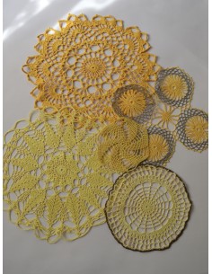 SET 5 CENTRI AD UNCINETTO GIALLO 