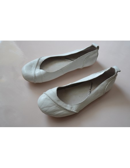 SCARPE PELLE  N° 38 / 6 BIANCO