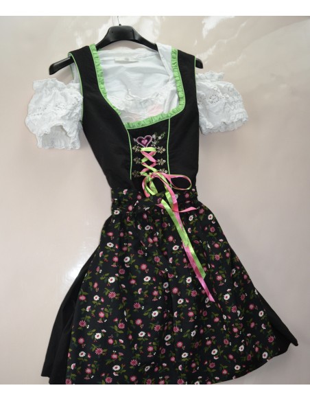 ABITO TIROLESE  tg.38 it. + CAMICIA  GREMBIULE Dirndl Stockenpoint