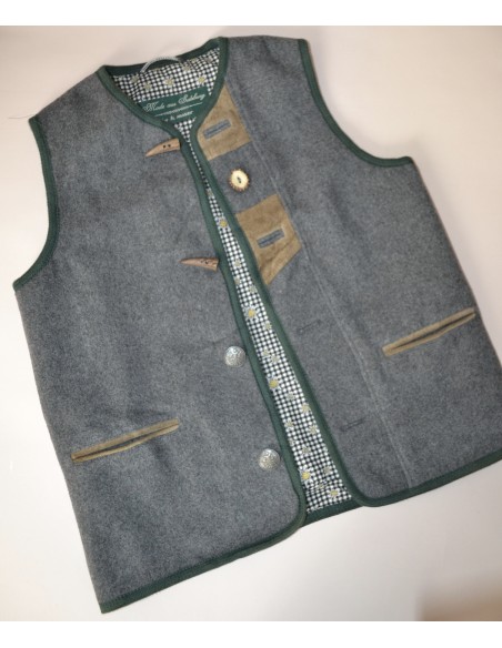GILET tg. 10 anni / 140 RAGAZZO IN STILE TIROLESE Salzburg