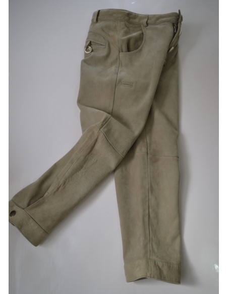 PANTALONI 7/8 anni  RAGAZZO BAMBINO IN PELLE STILE TIROLESE BAVARESE 