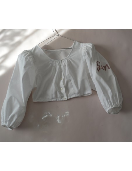 CAMICIA CORTA "Gene" IN STILE TIROLESE tg  XS/S