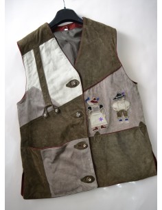 GILET PELLE  tg.46 it. DONNA TIROLESE  2