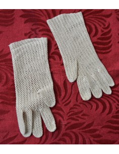ANTICHI GUANTI  IN COTONE REALIZZATI A MANO