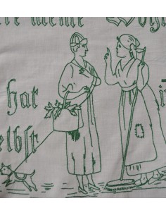 ANTICO  RICAMO / TENDINA  PRIMI '900  80x54 cm