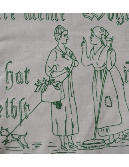 ANTICO  RICAMO / TENDINA  PRIMI '900  80x54 cm