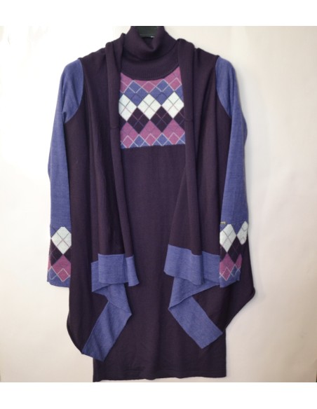 COMPLETO IN LANA ABITO + SOPRABITO tg. 44/46