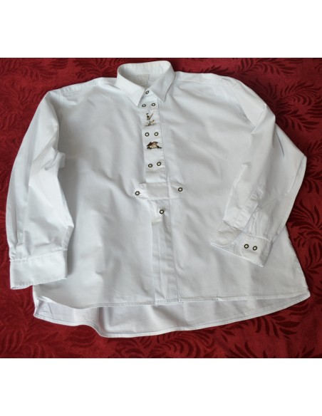CAMICIA UOMO tg. 43/44 STILE TIROLESE