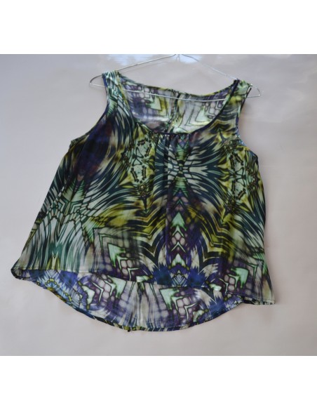 CANOTTIERINA TOP IN SETA 100%  tg.44/46