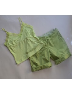CANOTIERINA / TOP + PANTALONCINI BERMUDA Tg. 44/46 circa