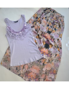 CANOTIERINA / TOP + GONNA Tg. 44 circa