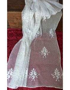 ANTICA TENDA primi'900 REALIZZATA A MANO AD UNCINETTO...