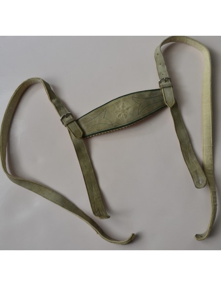 LEDERHOSEN 9 anni RAGAZZO IN PELLE STILE TIROLESE BAVARESE