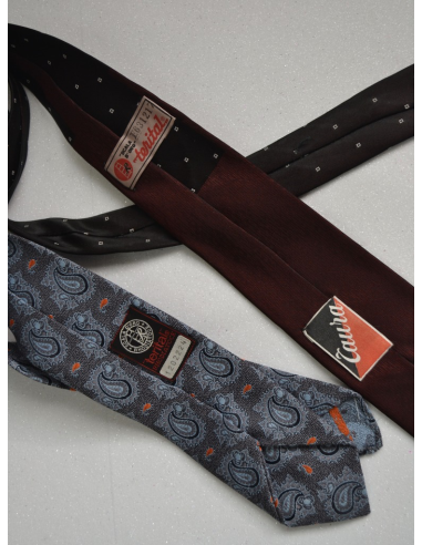 CRAVATTA IN SETA "Ancore"