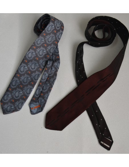 CRAVATTA IN SETA "Ancore"