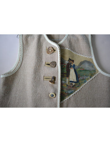 GILET  tg.48  DONNA TIROLESE LANA  Kirrer Nuovo