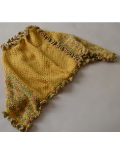 PONCHO BAMBINA REALIZZATO A MANO AD UNCINETTO