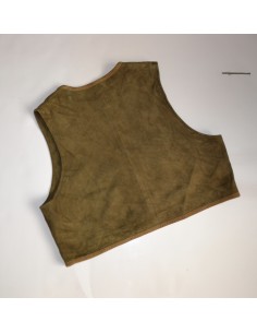 GILET  CORPETTO IN PELLE  TIROLESE Tg 46  Country Line 2