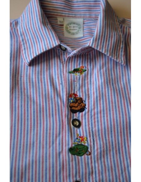 CAMICIA RAGAZZO IN STILE TIROLESE TG. 152 St.Peter Trachten