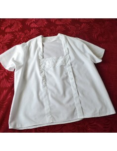 CAMICIA tg.48 CON MERLETTO TIROLESE