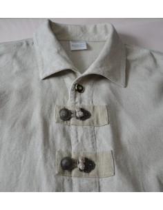 ANTICA CAMICIA UOMO STILE TIROLESE  CON MONOGRAMMA 2