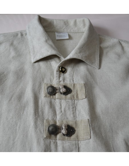 ANTICA CAMICIA UOMO STILE TIROLESE  CON MONOGRAMMA