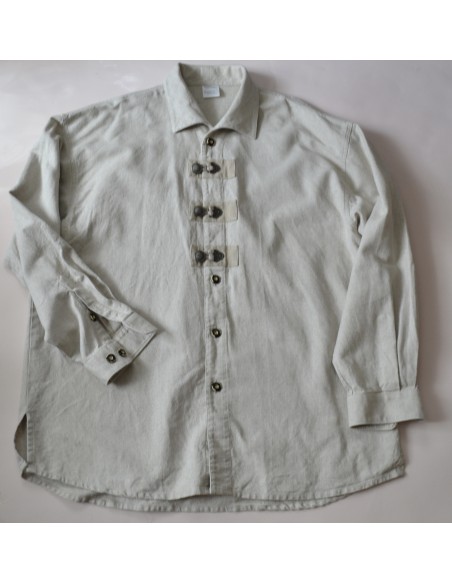 ANTICA CAMICIA UOMO STILE TIROLESE  CON MONOGRAMMA