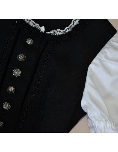 ABITO TIROLESE   tg.128 6/7 anni + GREMBIULE