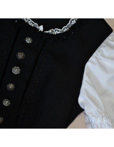 ABITO TIROLESE   tg.128 6/7 anni + GREMBIULE