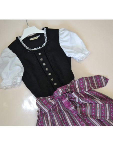 ABITO TIROLESE   tg.128 6/7 anni + GREMBIULE