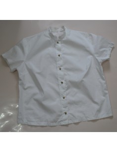 CAMICIA CON MERLETTO STILE TIROLESE  VINTAGE  tg 44/46 
