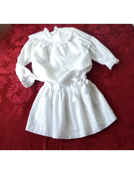VESTITINO ELEGANTE CREMA BAMBINA tg. 104 / 4 anni