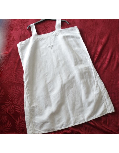 ANTICA  SOTTOVESTE /CAMICIA DA NOTTE RICAMATA