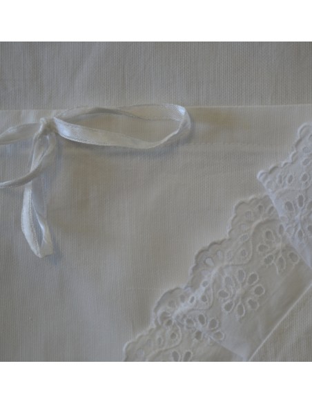  ANTICO PORTA ENFANT CALDO COTONE CON PIZZO